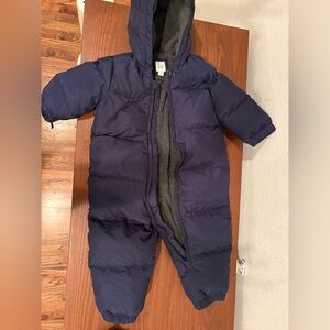 GAP Navy and Gray Baby Snowsuit